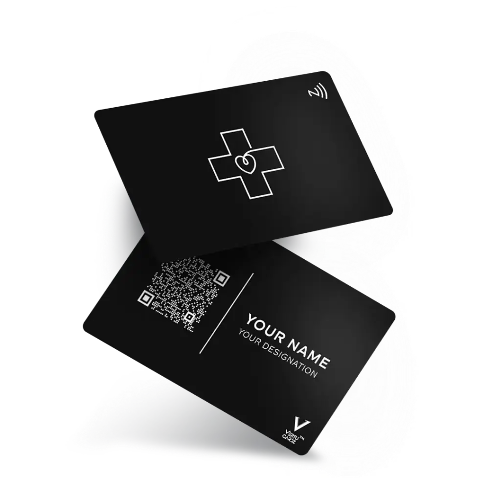 Modern Doctor NFC Business Card Design 3
