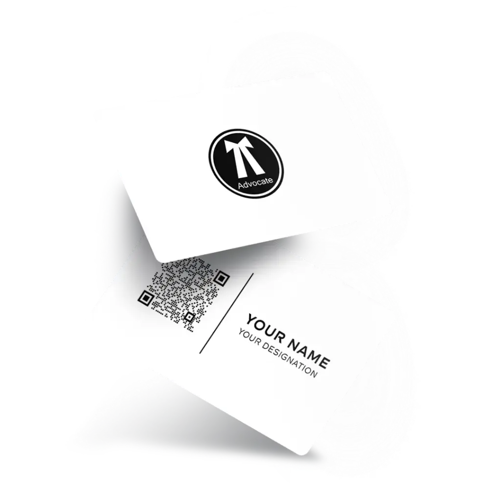 Advocate NFC Business Card Design 1