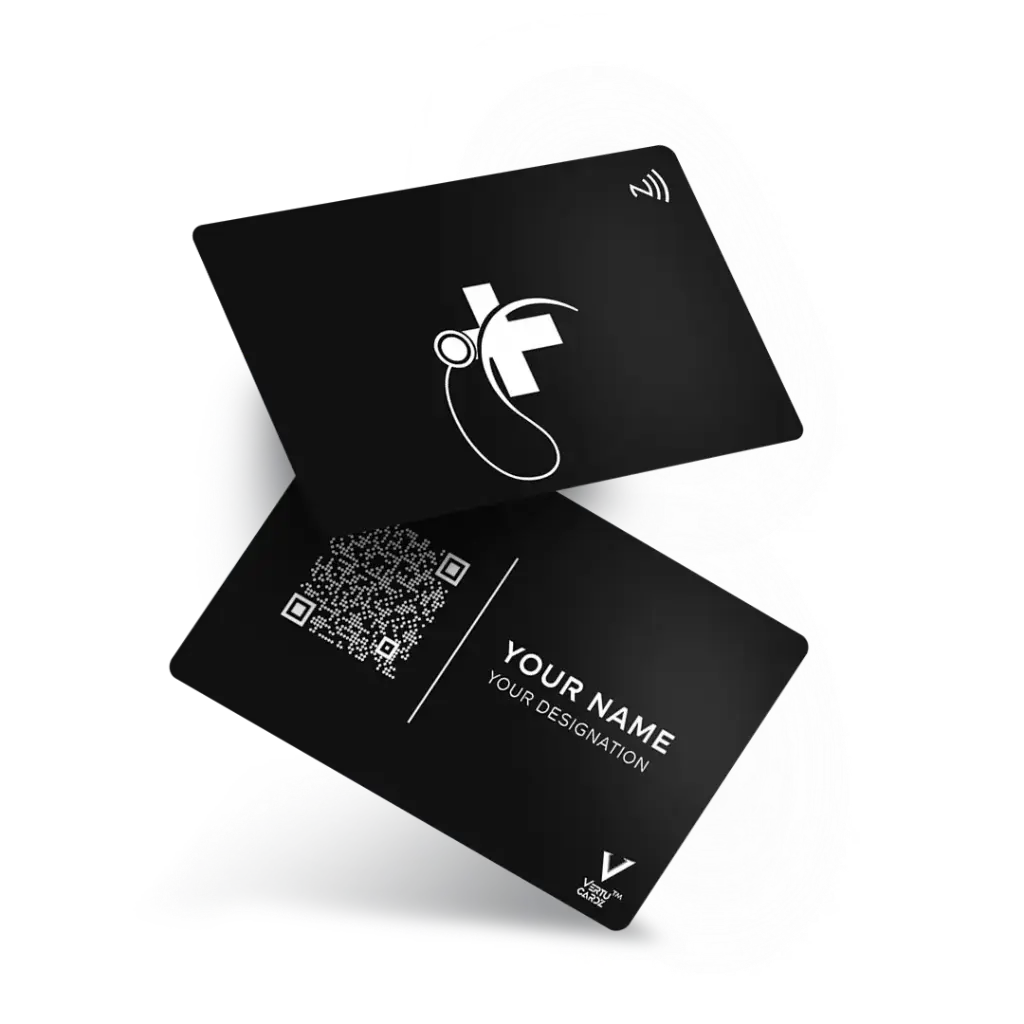 Modern Doctor NFC Business Card Design 4