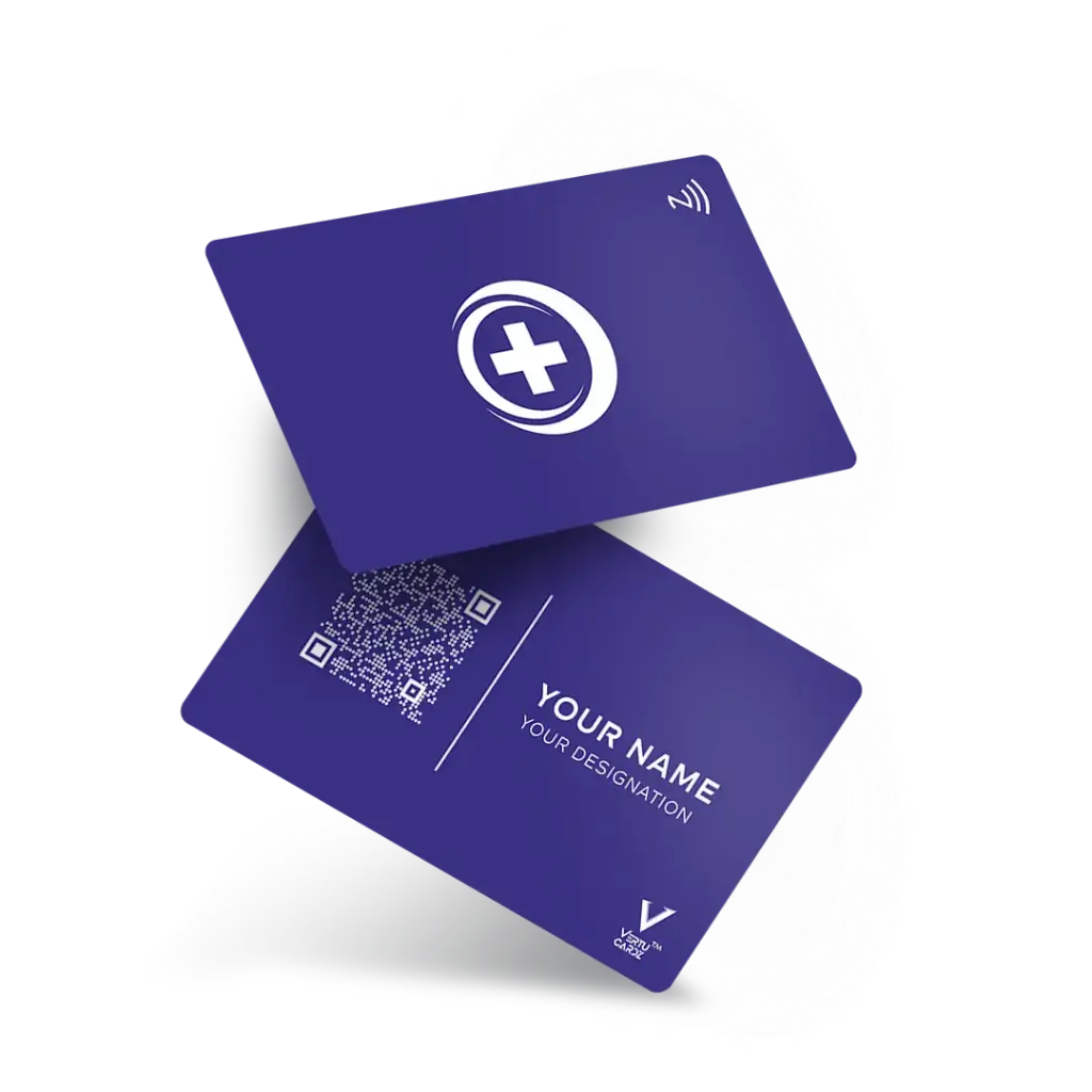 Modern Doctor NFC Business Card Design 2