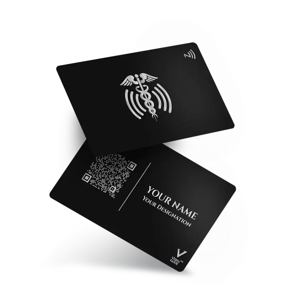 Modern Doctor NFC Business Card Design 1